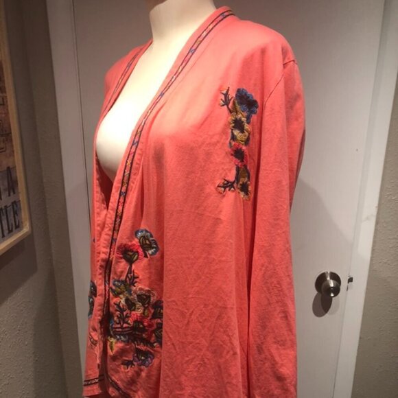 nwot paparazzi cascading lightweight jacket hand embroidered medium womens - Picture 7 of 9